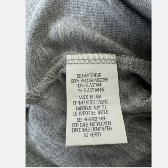 Theory Women’s Size M Gray Short Sleeve Viscose T-Shirt - Picture 5 of 7